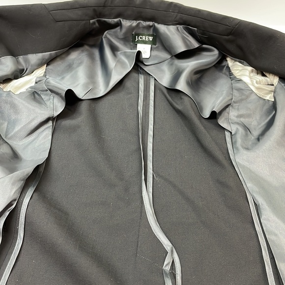 J. Crew Wool blazer 2 button front black pockets women’s size 2 - Picture 8 of 10